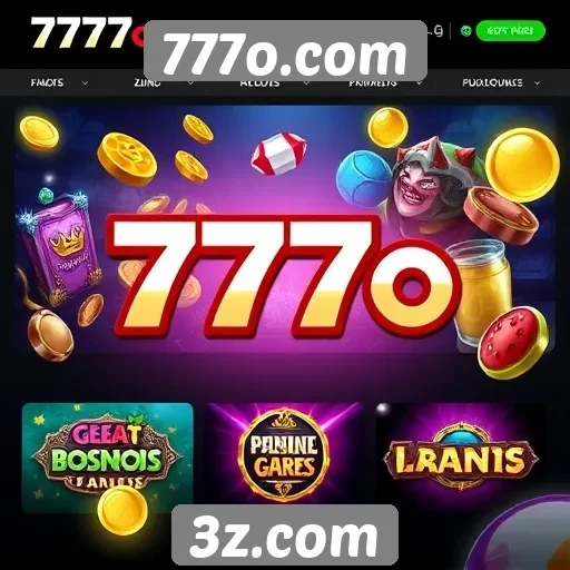 Variedade de jogos disponíveis no 777o.com
